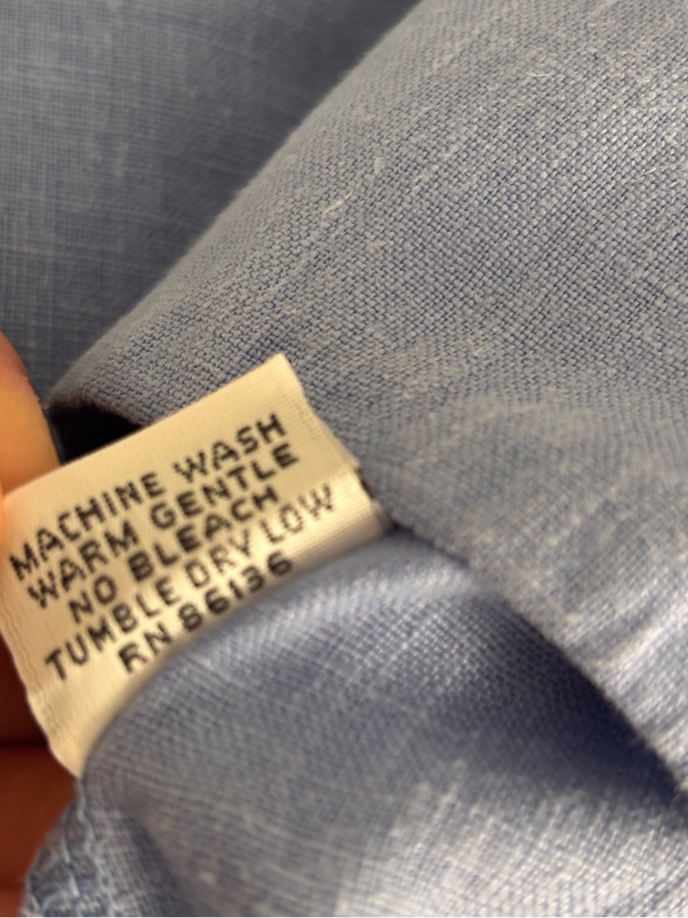 bryn Walker Periwinkle Linen Long Sleeve Top XL - Picture 4 of 9